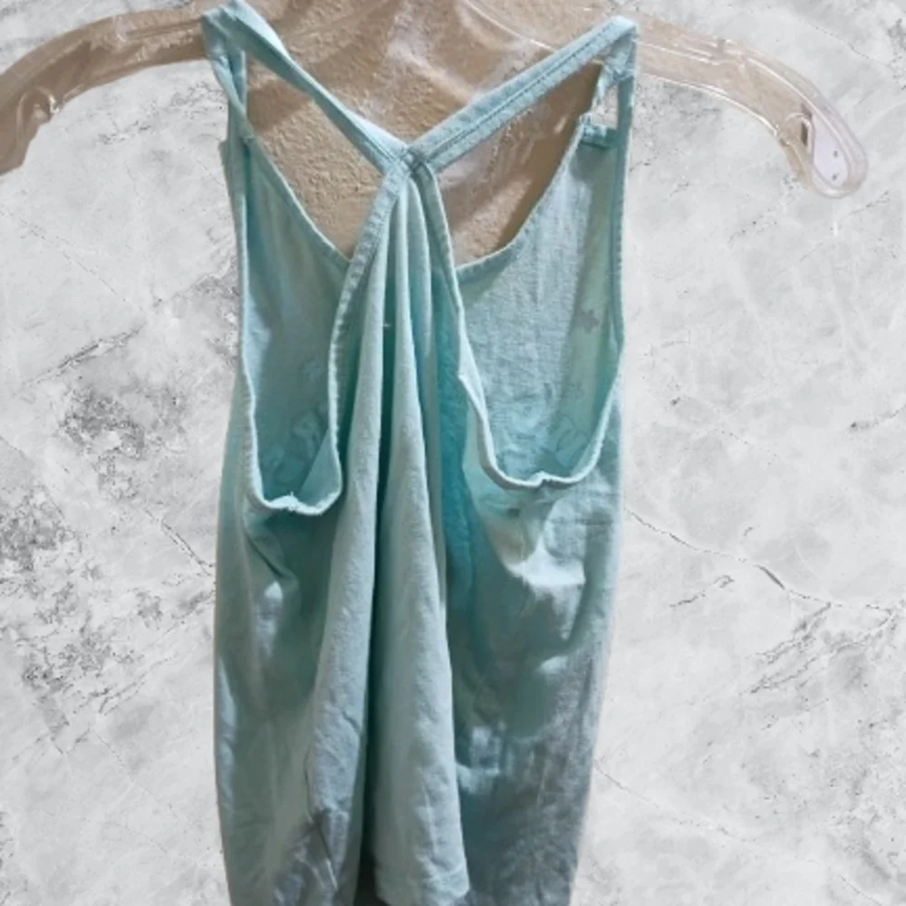 💥 4 For $15 The Children's Place Floral 'Wild And Free ' Blue Racer back Tank